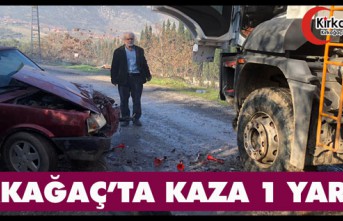 KIRKAĞAÇ’TA KAZA 1 YARALI