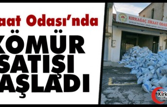 ZİRAAT ODASINDA KÖMÜR SATIŞLARI BAŞLADI