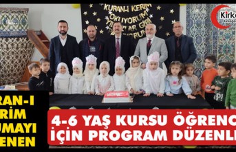 4-6 YAŞ KURAN KURSU ÖĞRENCİLERİ İÇİN PROGRAM...