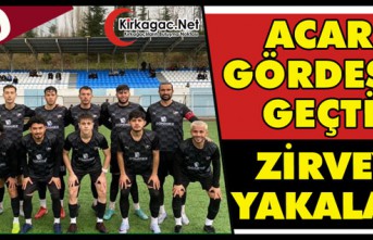 ACAR GÖRDES’İ TEK GOLLE GEÇTİ ZİRVEYİ YAKALADI 1-0