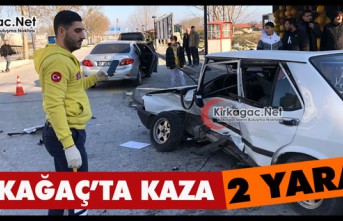 KIRKAĞAÇ’TA KAZA 2 YARALI