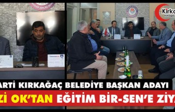 FEVZİ OK’TAN EĞİTİM BİR-SEN’E ZİYARET