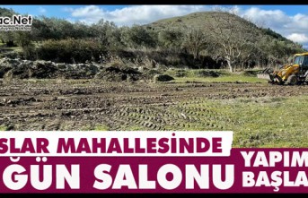 İLYASLAR’DA DÜĞÜN SALONU YAPIMINA BAŞLANDI