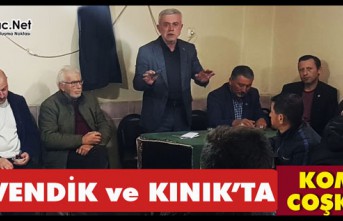 KINIK ve GÜVENDİK’TE “KOMŞU” COŞKUSU