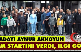 AKKOYUN SEÇİM STARTINI VERDİ, İLGİ GÖRDÜ