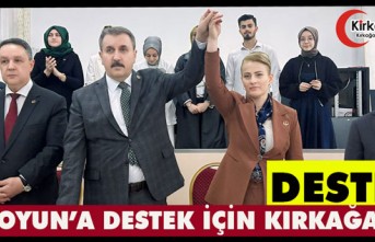 DESTİCİ, AKKOYUN’A DESTEK İÇİN KIRKAĞAÇ’TA