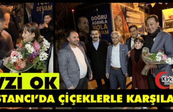 FEVZİ OK, BOSTANCI’DA ÇİÇEKLERLE KARŞILANDI