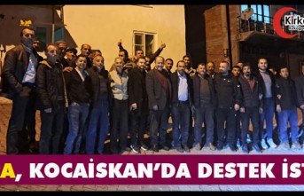 KARA, KOCAİSKAN’DA DESTEK İSTEDİ