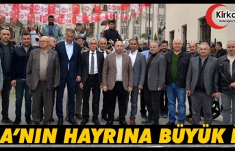 PALA'NIN HAYRINA BÜYÜK İLGİ