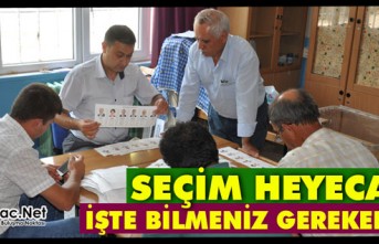 SEÇİM HEYECANI.. İŞTE BİLMENİZ GEREKEN DETAYLAR