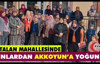 SÖĞÜTALAN’DA KADINLARDAN AKKOYUN’A YOĞUN İLGİ
