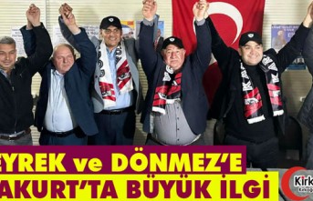 ZEYREK ve DÖNMEZ’E KARAKURT’TA BÜYÜK İLGİ