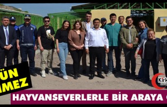 DÖNMEZ, HAYVANSEVERLERLE BİR ARAYA GELDİ