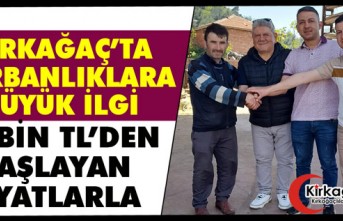 KIRKAĞAÇ'TA KURBANLIKLARA BÜYÜK İLGİ