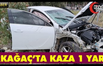 KIRKAĞAÇ’TA KAZA 1 YARALI