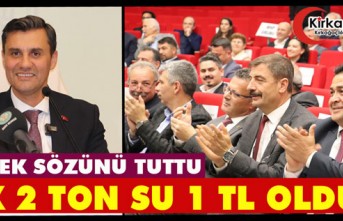 ZEYREK SÖZÜNÜ TUTTU.. İLK 2 TON SU 1 TL OLDU