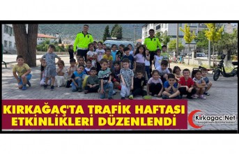 KIRKAĞAÇ'TA TRAFİK HAFTASI ETKİNLİKLERİ DÜZENLENDİ