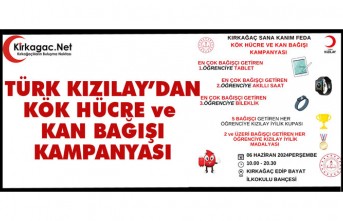 TÜRK KIZILAY’DAN KÖK HÜCRE ve KAN BAĞIŞI KAMPANYASI