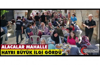 ALACALAR MAHALLE HAYRI YOĞUN İLGİ GÖRDÜ