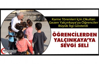 ÖĞRENCİLERDEN YALÇINKAYA’YA SEVGİ SELİ