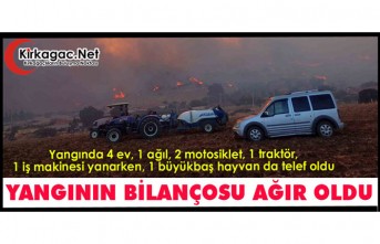 YANGININ BİLANÇOSU AĞIR OLDU