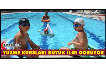 YÜZME KURSLARI BÜYÜK İLGİ GÖRÜYOR