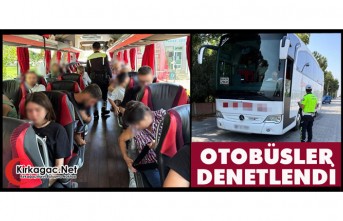 OTOBÜSLER DENETLENDİ