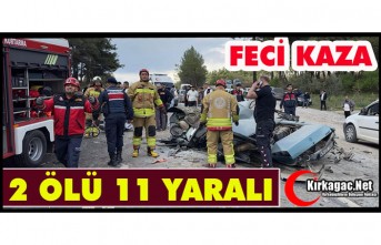 SOMA’DA FECİ KAZA 2 ÖLÜ 11 YARALI
