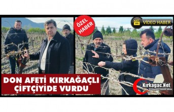DON AFETİ KIRKAĞAÇLI ÇİFTÇİYİDE VURDU(VİDEO)