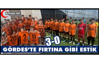 ALTAY U-13 GÖRDES'TE FIRTINA GİBİ ESTİ 3-0