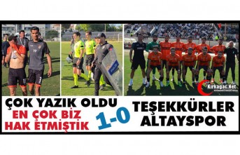 ÇOK YAZIK OLDU...TEŞEKKÜRLER ALTAYSPOR