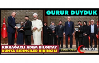KIRKAĞAÇLI ADEM BİLGETAY ARTIK DÜNYA BİRİNCİLER BİRİNCİSİ(VİDEO)