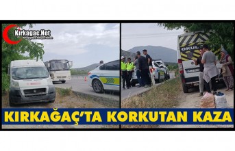 KIRKAĞAÇ’TA KORKUTAN KAZA