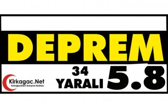 DEPREM.. 5.8 İLE SARSILDIK.. 38 HAFİF YARALI