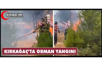 KIRKAĞAÇ’TA ORMAN YANGINI