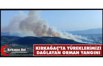 KIRKAĞAÇ’TA YÜREKLERİ DAĞLAYAN ORMAN YANGINI