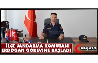 İLÇE JANDARMA KOMUTANI ÜSTEĞMEN BURAK ERDOĞAN GÖREVİNE BAŞLADI