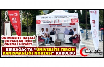 KIRKAĞAÇ’TA “ÜNİVERSİTE TERCİH DANIŞMANLIĞI NOKTASI” KURULDU