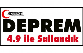 DEPREM.. 4.9 İLE SALLANDIK