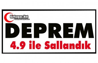 DEPREM..4.9 İLE SALLANDIK