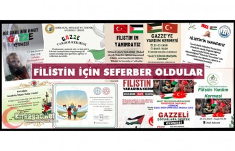 KIRKAĞAÇ’TA TÜM OKULLAR “FİLİSTİN” İÇİN SEFERBER OLDU