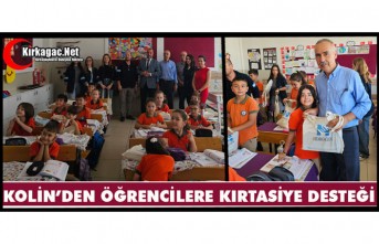 NEZİHE KOLOĞLU İLKOKULU ÖĞRENCİLERİNE KIRTASİYE...
