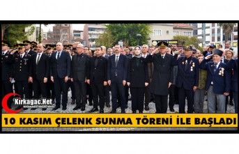 10 KASIM ATATÜRK ANITINA ÇELENK SUNMA TÖRENİ YAPILDI