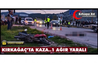 KIRKAĞAÇ’TA KAZA 1 AĞIR YARALI(VİDEO)