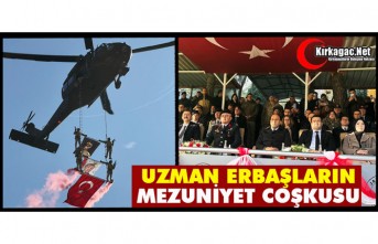 KIRKAĞAÇ’TA UZMAN ERBAŞLARIN MEZUNİYET COŞKUSU