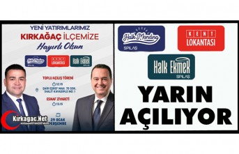 KENT LOKANTASI, HALK MANDIRA, HALK EKMEK HZİMETE GİRİYOR