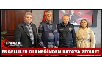 KIRKAĞAÇ ENGELLİLER DERNEĞİNDEN KAYA’YA ZİYARET