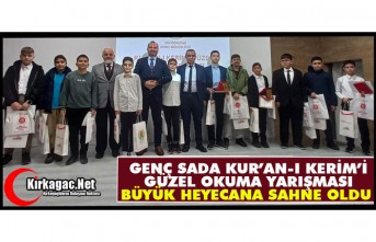 GENÇ SADA KUR’AN-I KERİM’İ GÜZEL OKUMA YARIŞMASI BÜYÜK HEYECANA SAHNE OLDU