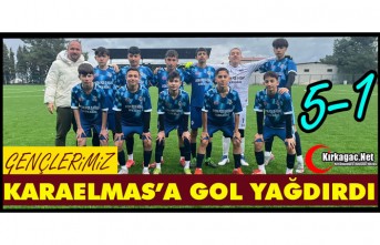 GENÇLERİMİZ KARAELMAS’A GOL YAĞDIRDI 5-1