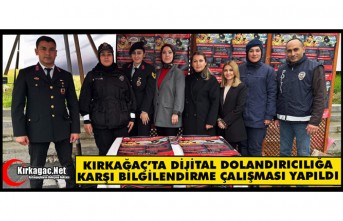 KIRKAĞAÇ’TA DİJİTAL DOLANDIRICILIĞA KARŞI BİLGİLENDİRME ÇALIŞMASI YAPILDI
